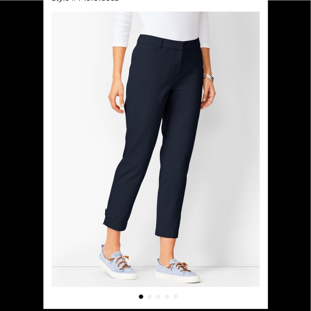 NWOT Talbots Perfect Crop pants, indigo, size 16P
